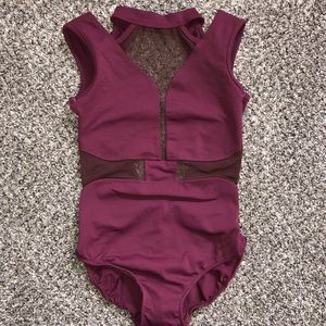 Five Dancewear Maroon Leotard Size PA